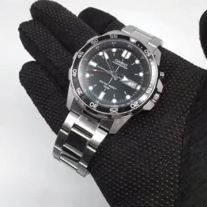 Casio/Outlets (Ready Stock) Casio EDIFICE MTD1079 Series Silver Stainless Steel Mens Watch