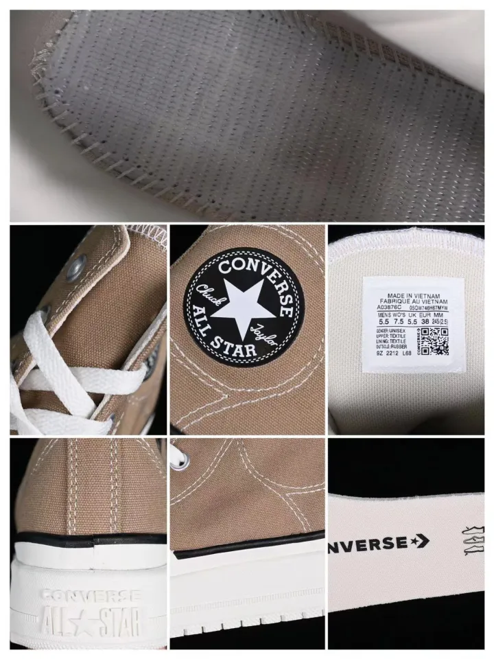 Converse trend fashion casual high top thick sole sports shoes for