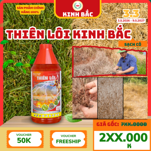 Dung dịch Thiên Lôi chai 1000ml-Kinh Bắc-Quản lý nhiều loại cỏ dại: Cỏ chanh màn trầu thài lài cỏ gấu và nhiều loại cỏ khác thuốc không mùi an toàn hiệu quả