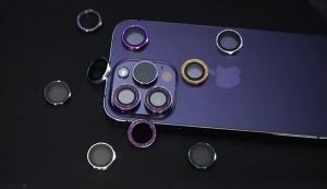 For Phone 15 pro max 1 set(2/3pcs)Back Camera  Protector Ring Metal HD Glass for Phone 14 Pro Max / 13 Pro Max / 13 / 13  /11 pro max / 12 pro max/for Phone 14 Full Coverage Set