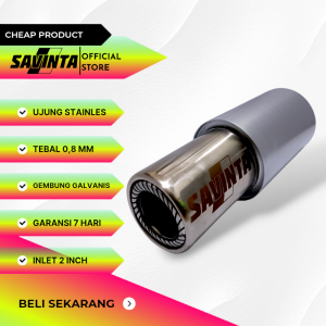 Savinta Knalpot Racing Mobil Manual Matic GSTv1 Ujung Stainles Suara Bass Empuk Adem