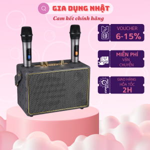 (Full bộ kèm 2 mic) Loa Bluetooth SK-2036  Có Sẵn 2 Micro Không Dây  Hát Karaoke Nghe Nhạc Bass Cực Đỉnh