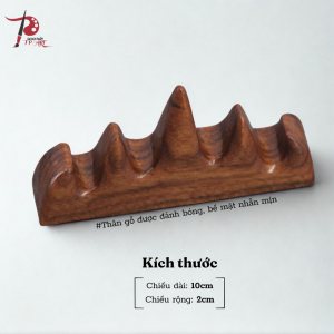 Giá gác bút lông khảm đồng gỗ đỏ dùng làm chặn giấy giá bút mini phụ kiện thư pháp vẽ tranh thuỷ mặc