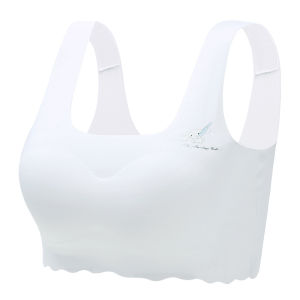 Teenage Underwear Latex Pad Girls Bras Puberty Student Junior High School Elementary School Wrapped Chest ice Silk Tube Vest Top
