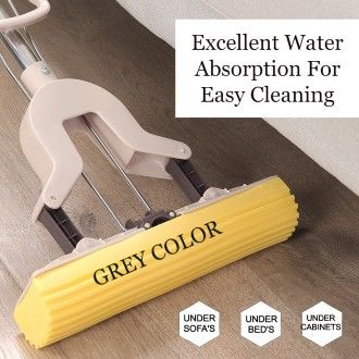 PVA Sponge Foam Mop Head Refill | 12" Green Replacement Head For Sponge & Roller Mops