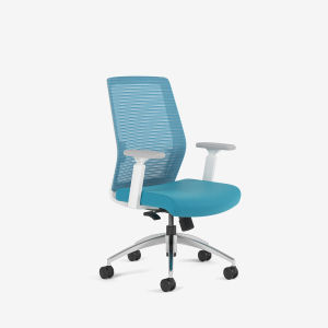 Matic Degree Velo White Ergonomic Medium-Back Office Chair / Mesh Chair / Home Office Chair / Kerusi Pejabat
