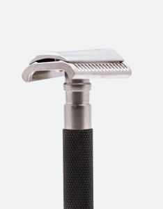 Parker - 55SL-GR Safety Razor 3 piece Semi-Slant Graphite Finish Handle