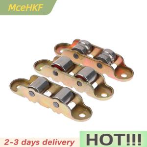 MceHKF 80 Type Flat Groove Double Wheel Metal Slide Doors Window Pulley Support Bottom Sliding Roller Track Hardware Accessories