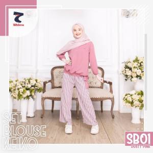 Setelan Anak Perempuan dan Remaja Baju Anak Tanggung Set Blouse Keiko Usia 5-16 th Bilhikma