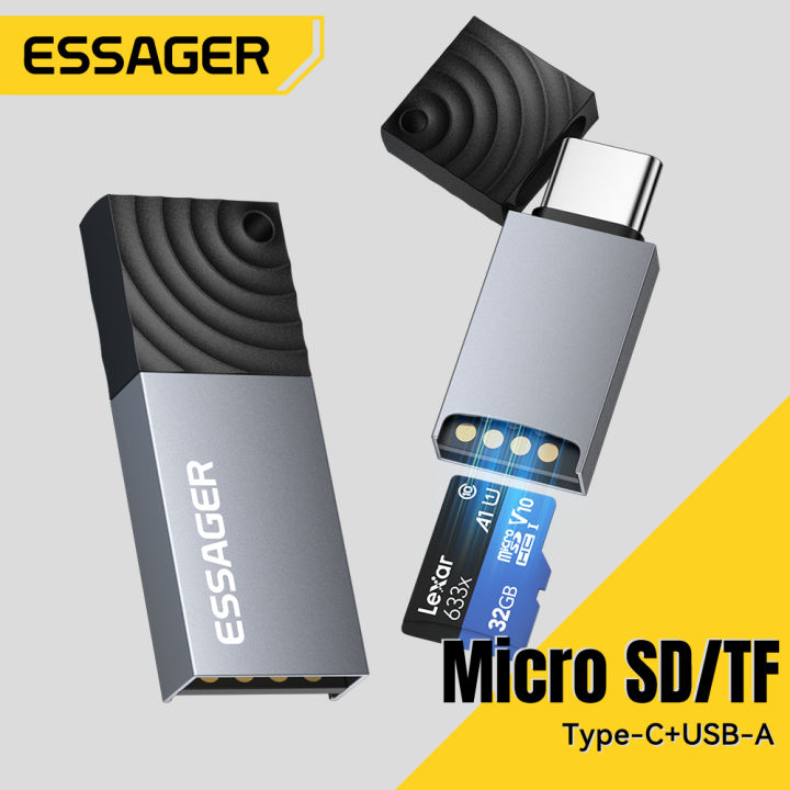Essager 2-in-1 TF/Micro SD Card Reader Type-C/USB-A Driver