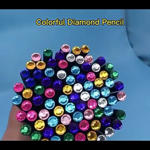 100Pcs Carbon Pencil with Diamond Top Pencils Sketch Pencil for Kid Student Adult Writing Drawing Sketching