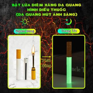 BẬT ĐỒ CHƠI SƯU TẦM DẠ QUANG HÌNH ĐIẾU THUỐC (DẠ QUANG HÚT ÁNH SÁNG) - NHATANH STORE
