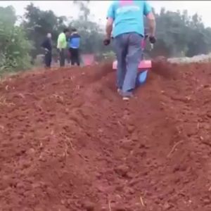 Micro Tillage Machine Rotary Cultivator Opener Furrow Plough Adjustable Walking Multifunction Small Orchard Fertilization Digging the Trench Agriculture Farming Equipment Machin