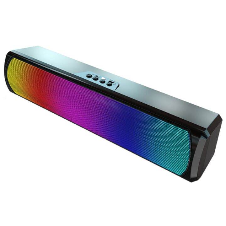 RGB Soundbar Wireless Bluetooth Speaker Strong Subwoofer Desktop ...