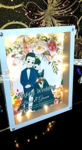 READY STOCK!! Bingkai 3D frame pigura 3D untuk kado / pop up / scrapbook / mahar ultah wisuda pernikahan