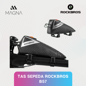 Tas Sepeda Rockbros B57 Tas Frame Depan Gowes Roadbike Seli Lipat Gunung MTB Bicycle Bike Bag