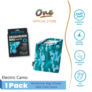 ONE Deodorizer Bag - Electric Camo | Effectively removes odors | Fitness Bag | Waterproof Bag | Shoes Bag | Sports Bag