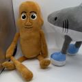 vgfd tung tung tung sahur toy Animal Cartoon Tungtungtungsahur Plush Toy Stuffed AI Brainrot Tralalelotralala Plush Doll Animal Reading Pillow Soft Shark Plush Toy Kids Birthday Gift. 