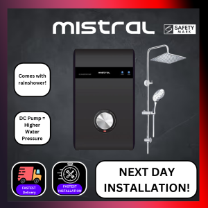 🛠️FREE INSTALL🛠️ Mistral Instant Shower Heater with DC Pump MSH88P