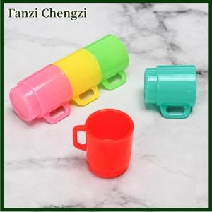Fanzi Mini Mug Cup Plastic Tableware Drink Wine Bottles Goblets Beer Accessories Doll House Miniatures