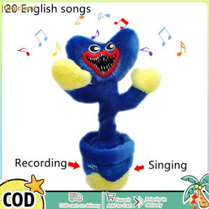 Lovely Anti-wrinkle Poppy Playtime Plush Dolls Light Effect 120 English Songs Cartoon Present Educational Toys For Children