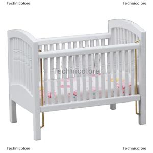 [COD] Technicolore 1:12 Dollhouse Miniature Bed Baby Crib White Baby Bed Furniture Bedroom Model Decor Toy Doll House Accessories