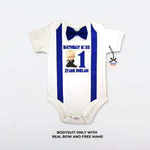 Baby Onesies PH Boss Baby 1st Birthday Baby Boy Photoshoot Clothes Christening Baptismal Birthday Set