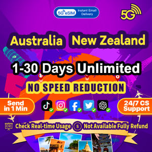 (From S$0.50)Australia eSIM New Zealand eSIM 1-30 Days Unlimited data | 5G High Speed | Instant Email Delivery Send in 1 Min | 24/7 CS Support | Check Real-time | Support Hotspot