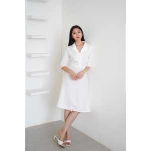 BestStore - Dress Formal Wanita Polos / Dress Midi Formal / Dress Natalan / Dress Pesta