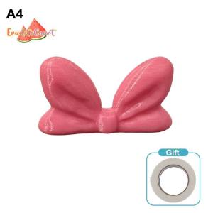 WH [ECM] Bow-Shaped Screen Decorator Computer Monitor & Car Vent Decoration Stress Fidget For Girls Plastic Ornament For Home Office [NEW]