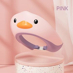 Baby Shampoo Cap Waterproof Ear Protection Silicone Cartoon Duck Children Shower Cap Water-blocking Hat Accessories