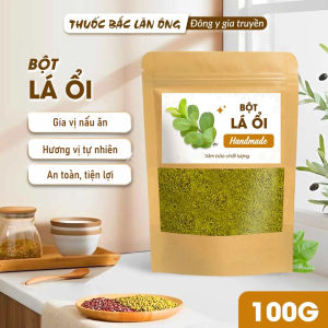 Bột lá ổi nguyên chất 100g (Hỗ trợ detox kiểm soát cân nặng) - Thuốc Bắc Lãn Ông