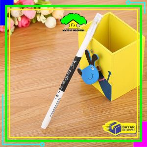 MI-A86 Pulpen Aksen Jepang 0.5MM Alat Tulis Kantor dan Sekolah / Pena Gel Tinta Hitam / Pulpen Gel
