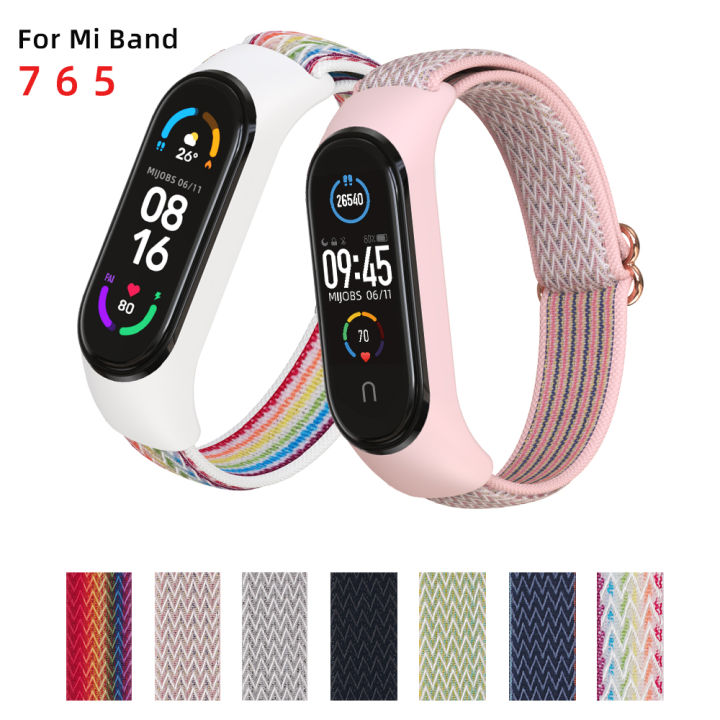 Vòng Đeo Tay Cho Xiaomi Mi Band Dây Đeo Đồng Hồ Nylon Dây