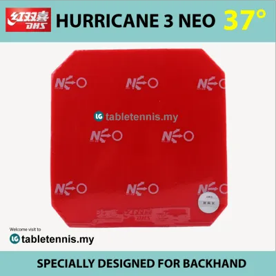 Original DHS Rubber Hurricane 3 Neo 37° Sticky Elastic Table Tennis Rubber Getah Ping Pong Hurricane 3 Neo 2.1mm 37°