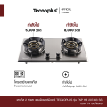 เตาแก๊ส 2 หัวเตา แบบฝังเฟอร์นิเจอร์ Tecnoplus รุ่น TNP HB 207443 SS ขนาด 74 ซม.. 