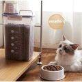 Pet Food Plastic Storage Tank Dog Cat Food Dispenser Pet Sealing and drying Supplies Kitchen box. 