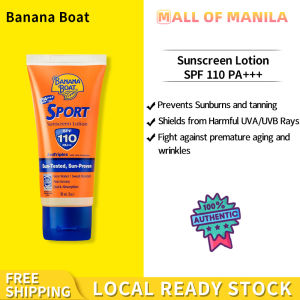 Banana Boat 90ml SPF110 PA+++ Sport Sunscreen - Non-Greasy Water Resistant Face Body Sunburn Protection with UVA UVB Block for Outdoor Activities