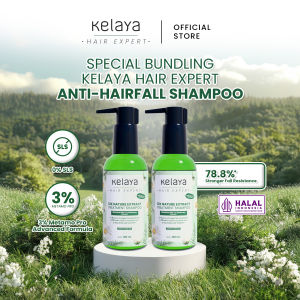2 Pcs Kelaya Hair Expert Anti-Hairfall Shampoo Non SLS 100ml Hair Care Penumbuh Rambut Cepat Mengatasi Rontok Parah