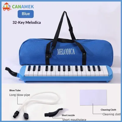 CANAMEK 32 Phím Melodica Với Melodica Túi Pianica Ống Miệng Harmonica Organ Người Mới Bắt Đầu Nhạc Cụ Kid Quà Tặng