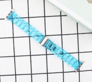 Sport Band For Apple Watch Ultra 2 49mm Transparent Resin watchstrap iWatch Series 9 8 7 6 SE 5 4 3 2 1 band 41mm 45mm 44mm 40mm 38mm 42mm Strap