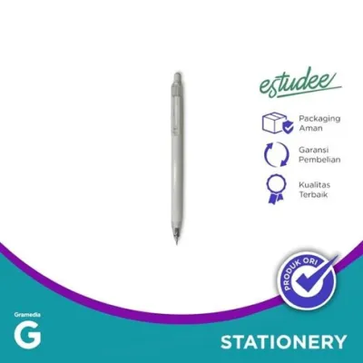 Estudee Kiro Gelpen 0.5 Ink Black - White Egp-443