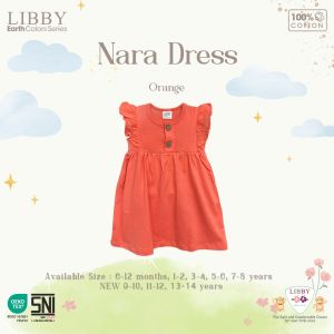 LIBBY Lilydress Gaun Dress Anak Bayi Perempuan Katun Premium Umur 6 bulan - 4 tahun