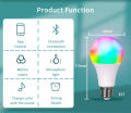 BOIO Tuya smart bulb E27 9W 15W WIFI/ Bluetooth bulb RGBCCT RGB Bulb mobile phone control led bulb Work WIth Smart Life APP And Tuya. 