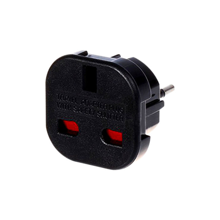 Portable Plug Outlet Converter Adapter Travel UK Plug to EU Plug Power ...