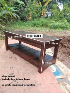Meja tamu panjang 100cm lebar 40cm tinggi 40cm meja super kokoh siap pakai