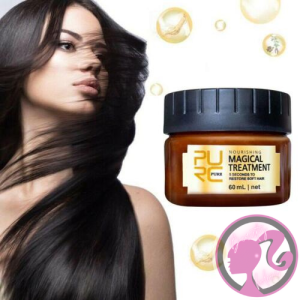 BEAUTYHOLICS PURE Magical Keratin Hair Treatment - Hair Detoxifying Mask for Hair Care and Repair - Suitable for All Hair Types - Anti-Frizz and Softening