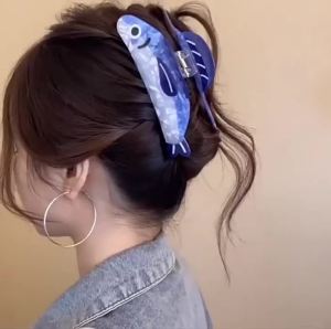 XIIGHEEM Sardines Hairpin Novelty Sardines Claw Clip (Large)