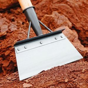 Sekop Tanaman Sekop Kotoran Sapi Baja Mangan Sekop Datar Tajam Alat Sekop Pupuk Pertanian Ukuran 30cm