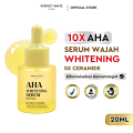 PERFECT WHITE AHA Whitening Serum for Face | 10X AHA 5X Ceramide | Whitening, Moisturizing Gentle Exfoliate | AHA Serum Wajah. 